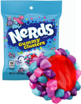 Nerds Gummy Clusters Very Berry - Gelégodis med Sura Krispiga Godisbitar (USA Import)
