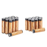 Amazon Basics AA & AAA High-Performance Alkaline Batteries Value Pack - Combo pack: 12 AA 12 AAA, 24-Pack