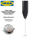 IKEA Silver Coffee Latte Hot Chocolate Milk Frother Whisk Frothy Blender Mixer