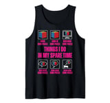 Things I Do In My Spare Time Cube Puzzle Funny SpeedCubing Tank Top