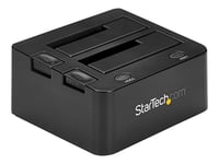 StarTech.com Dual-Bay USB 3.0 to SATA Hard Drive Docking Station, USB Hard Drive Dock, External 2.53.5 SATA IIIIII, SSDHDD Docking Station, Hot-Swap Hard Drive Bay - Top-Loading - Contrôleur de...
