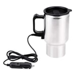 Electric Car Travel Kettle 12v Fast Boiler for Tea Coffee Hot Water Stainless Steel 12v Kettle - Electric Car Cup Safe Convenient Travel USB Heating Bottle