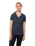 Jack Wolfskin Women's Crosstrail T T-Shirt, Night Blue, XL