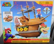 Super Mario Action Bowser's Airship Playset w Mario Figure & Toys