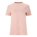 Endurance Alvaly Melange SS Tee Dam Stl. 44 Rosa - Lätt och Snygg T-shirt för Löpning