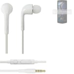Headphones for Cubot Pocket 3 headset in ear plug white