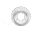 Hvid, flad, elastisk smykketråd Ø 0,3 mm, 10 meter