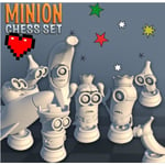MakeIT Amazing, Minion Chess Set, From 3cm To 30cm High, 16 Piece Multifärg Xl