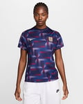 England Academy Pro Women's Nike Dri-FIT Football Pre-Match Short-Sleeve Top