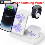 4 in1 Wireless Fast Charger Stand for iPhone Samsung Fast Charging Station Dock