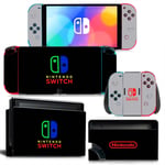 Kit De Autocollants Skin Decal Pour Switch Oled Game Console Full Body Gradient, T1tn-Nsoled-0492
