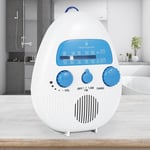 Portable Bathroom Shower Radio Built-In Speaker Music Speaker FM/AM Radio