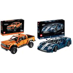 LEGO 42126 Technic Ford F-150 Raptor Pickup Truck Advanced Set for Adults, Collectible Car & Technic 2022 Ford GT Car Model Kit for Adults to Build, 1:12 Scale Supercar with Authentic Feat