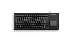 CHERRY XS Touchball Keyboard, disposition britannique, clavier QWERTY, clavier filaire, clavier mécanique, mécanique ML, pavé tactile de haute qualité avec deux boutons de souris, noir