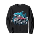 Monster Truck Shark Men Women Kids Cool Sweatshirt