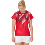 Victor Denmark T-31000 Badminton T-skjorte Dame - Rød - str. 2XL