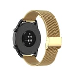 KOMI 18mm Stainless Steel Straps Compatible with Huawei Watch, Quick Release Band Replacement for Huawei Talkband B5 / Ticwatch C2 Rose (18mm, gold)