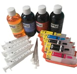 EPS Refill Edible Ink Cartridge Kit for Canon TS5050 TS5051 (inc cartridges, 400ml edible ink & syringes)