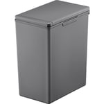 EKO soptunna Morandi Touch, grå plast, med peklock, 20 l