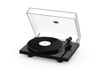 Pro-Ject Debut Carbon EVO, Audiophile turntable with Carbon Fiber tonearm, Electronic Speed Selection and pre-mounted Ortofon 2M Red phono cartridge (High Gloss Black)