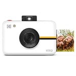 KODAK Step Digital Instant Camera with 10MP Image Sensor (White) ZINK Zero Ink Technology, Selfie Mode, Auto Timer, Built-In Flash & 6 Picture Modes
