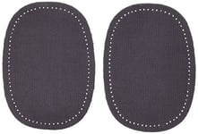 Prym Patches Cord for Ironing/Sewing on 14x10 cm Grey, 14 x 10 cm, grau, 2 Stück