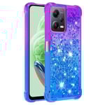 SKALO Xiaomi Redmi Note 12 5G Kvicksand Glitter Hjärtan TPU-skal multifärg