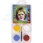 Eulenspiegel ansiktsfärg - Clown 1 set