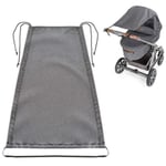 1PCS Grå Baby Barnvagn Markis Solskydd för Barnvagn Universell Solskydd med Upf50+ Anti-Uv-skydd och Fällbar Anti/Regn/Vind/Solmarkis