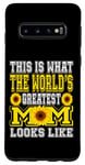 Galaxy S10 This Is What The World's Greatest Mom Sunflower Mothers Day Case
