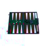 Backgammon Komplett 45 cm Vinyl Leveres i vinyl koffert