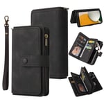 SKALO Samsung A15 4G Big Wallet 17-FACK Plånboksfodral - Svart Svart