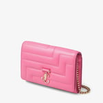 JIMMY CHOO ‘Varenne Avenue’ Shoulder Chain Bag Handbag candy Pink Rrp £1095