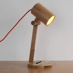 Gpzj Japanese Adjustable Bamboo Table Lamp Light Nordic Simplicity Wooden Student Desk Lamp Creative Personality Bedroom Study Foldable Desk Bedside Lamp