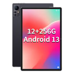 Tablette Tactile WUXIAN S39 10,36 Pouces Tablette Android 13 12Go RAM + 256Go ROM (1 TB TF) WiFi + 4G LTE BT/GPS/Type-C Certifié Google GMS, 5MP+13MP 7000mAh (Noir)