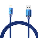 Baseus USB-A till Lightning kabel 2.4A, 2m - Blå