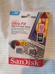 SanDisk Ultra Fit USB 3.0 Flash Drive 32GB New/Sealed