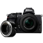 Nikon Z 50 + Z DX 16-50/3.5-6.3 VR + FTZ II Adapter