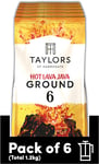 Taylors of Harrogate Hot Lava Java Ground Coffee, 200 G (Pack of 6 - Total 1.2Kg