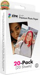 2"x3" Premium Photo Paper (20 Pack) Compatible with Polaroid Snap, Snap Touch, Z