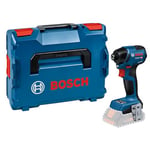 Bosch Professional 18V System Cordless Impact Driver GDR 18V-220 C (up to 3,400 RPM, Torque of 220 Nm, brushless Motor, Without Batteries and Charger, incl. Connectivity Module, in L-BOXX)