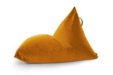 Razzmatazz Barcelona sammetstyg sittsäck (Färg: Mustard)