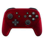 eXtremeRate Coque de Remplacement pour Nintendo Switch Pro Manette, Coques Avant Arrière Poignées Grips pour Manette Switch Pro Coque Customisé Rouge