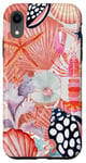 Coque pour iPhone XR Coquillage de mer rose corail petite-fille étoile de mer homard