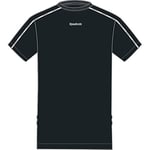 Reebok Men's Training Essentials Piping T-Shirt, Black, XXL