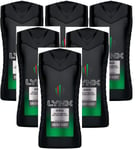 6 x 250ml Lynx Energy Boost Bodywash/Shower Gel -  Africa 