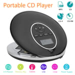 Q50 Portable CD Player Music Disc Walkman Player CD-R CD-RW MP3 WMA USB 3.5mm