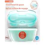 Skip Hop Easy Serve Travel Bowl and Spoon Baby Teal New In Box