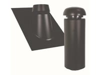 Sabetoflex Sabeto Takhuv 200, Längd 900 Mm, Taklutning 31-45°, Svart/Svart Med Flex-Skydd (2 Ks. Med Rör Och Skydd), Levereras Utan Fäste.