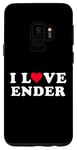 Coque pour Galaxy S9 I Love Ender Nom assorti Girlfriend & Boyfriend Ender